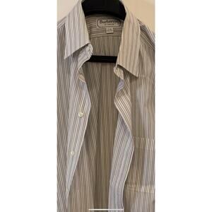 Burberrys London Shirt 100s 2-ply Cotton 17-34 Stripped Men’s Button Down